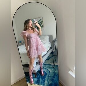 EUC Free People Muade Mini Sequin Mini Dress Size Medium Retails $198